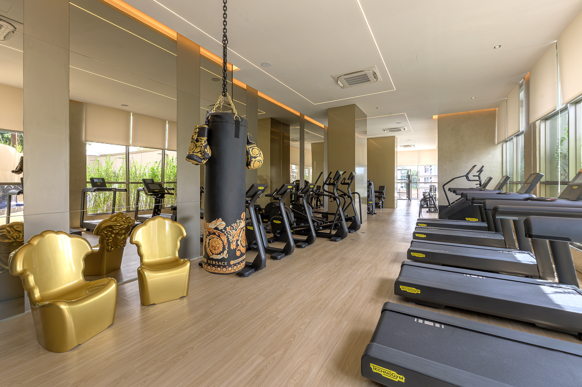 Academia fitness do Villa Versace Moema — equipamentos de alto padrão para treino completo