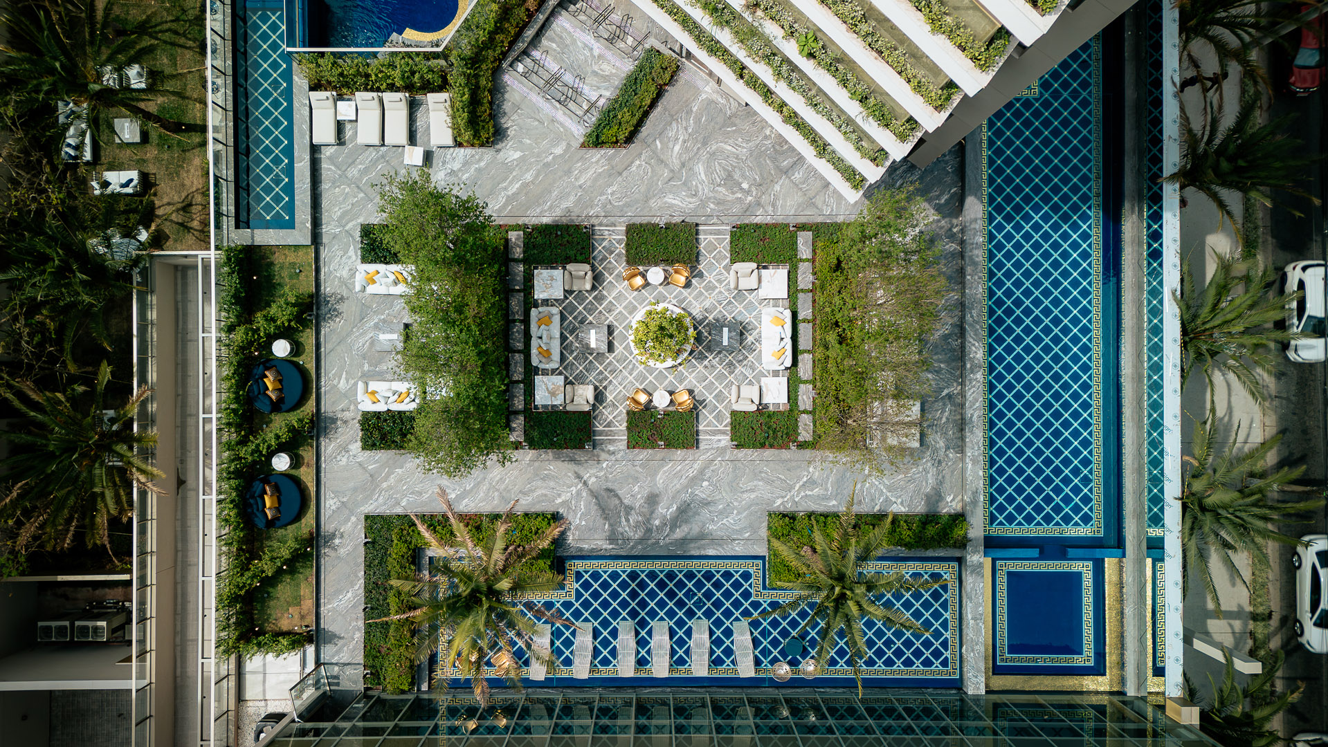 Área de lazer completa do Villa Versace Moema — espaço sofisticado para família